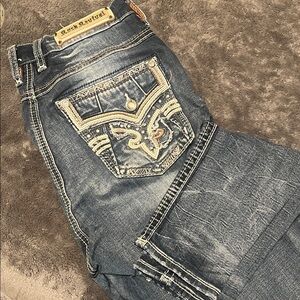 Peachy Ultra High Rise Rock Revival Skinny Jean